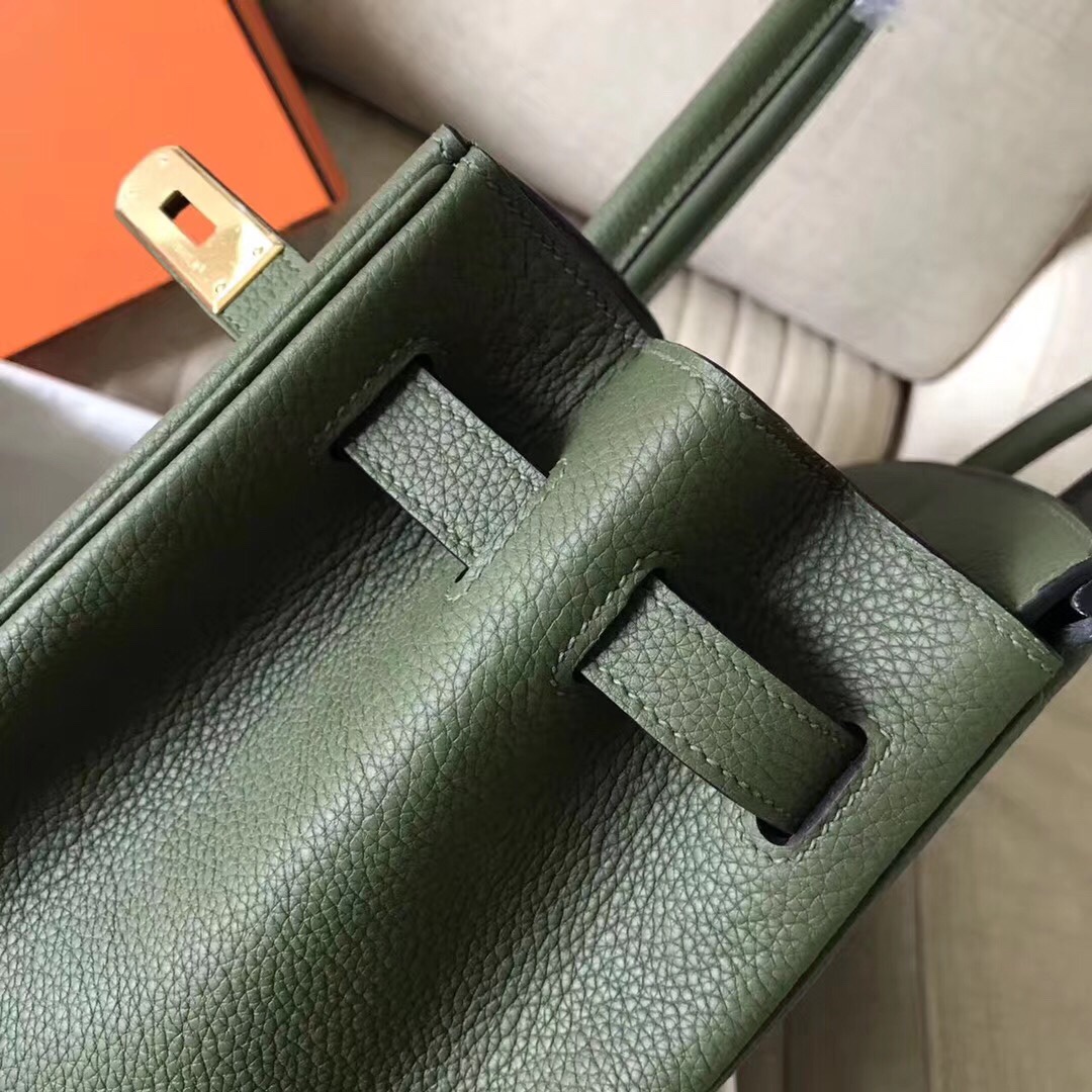 Hermes Birkin 35CM Togo Leather Handbag Forest Green